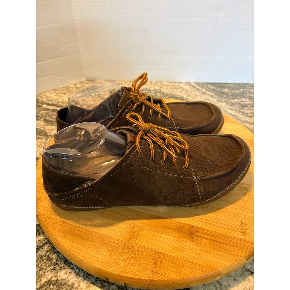OluKai Kauwela Lace Mens 10 Brown Synthetic Perforated Sneakers 10366-6333 - Picture 4 of 8